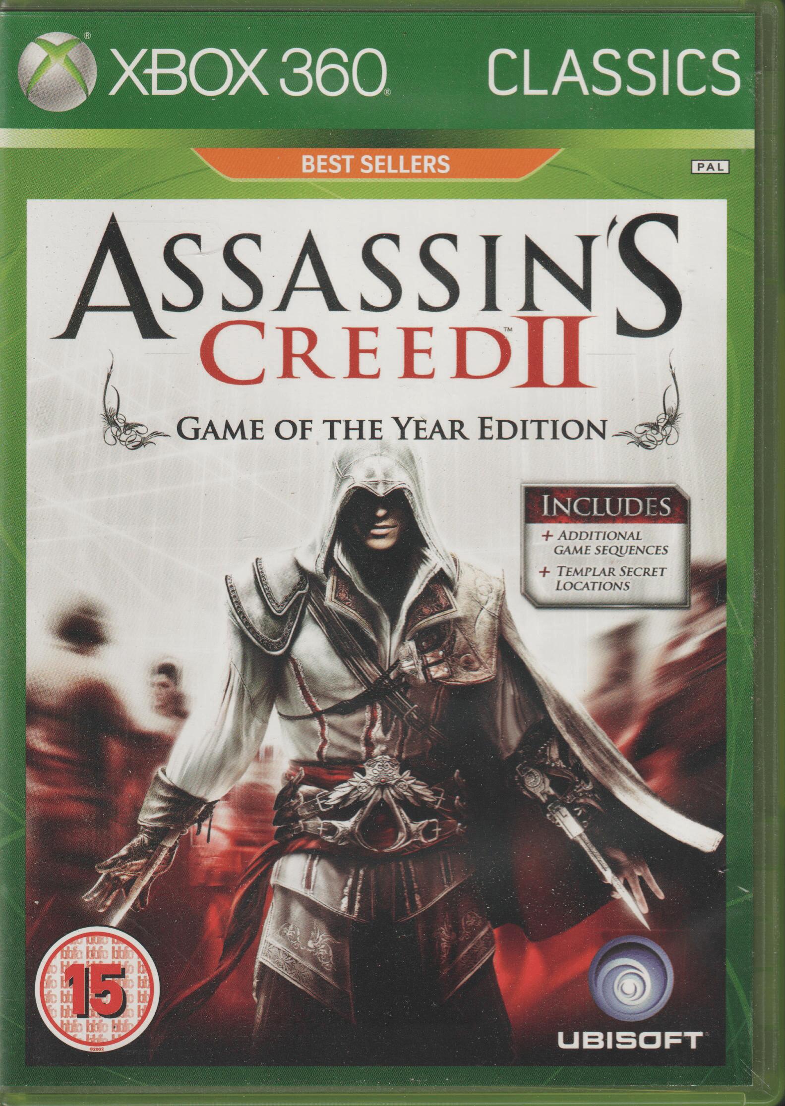 Assassin's Creed II: Game of the Year Edition. Xbox 360.