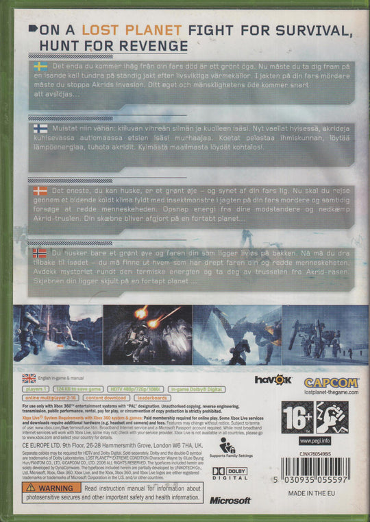Lost Planet: Extreme Condition. Xbox 360.