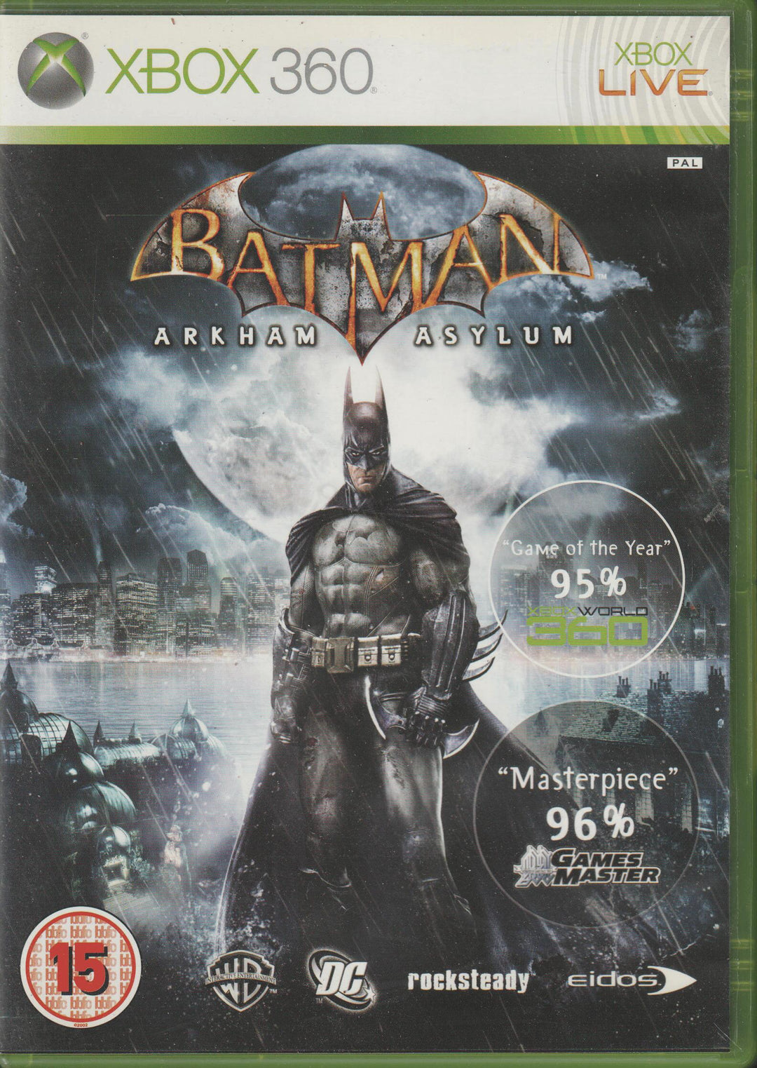 Batman: Arkham Asylum. Xbox 360.