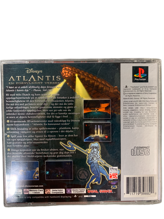 Disneys Atlantis: En Forsvunnet Verden. PS1.