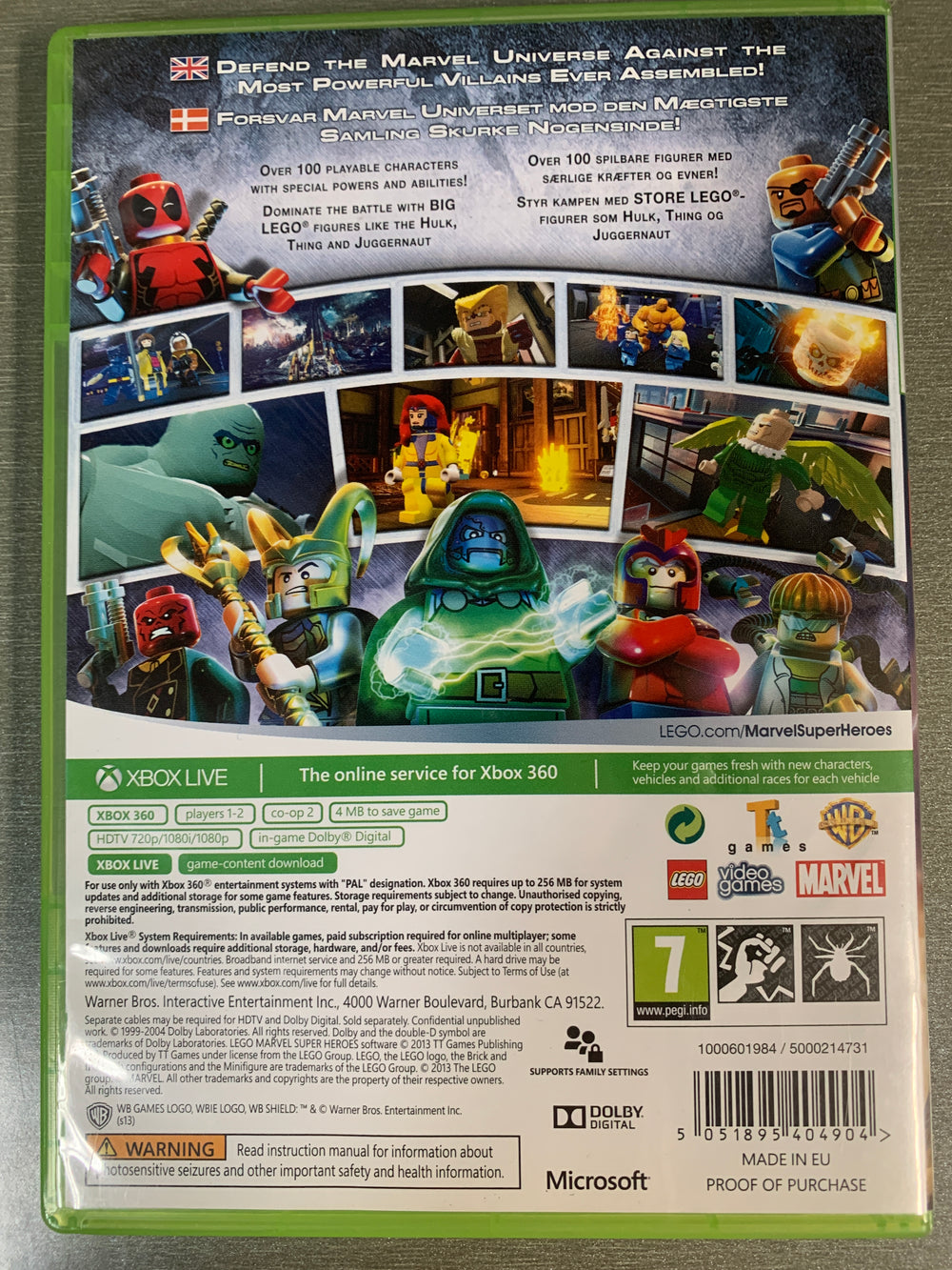 Lego Marvel Super Heroes. Xbox 360
