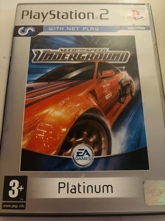 Need for Speed Underground (Platinium). PS2