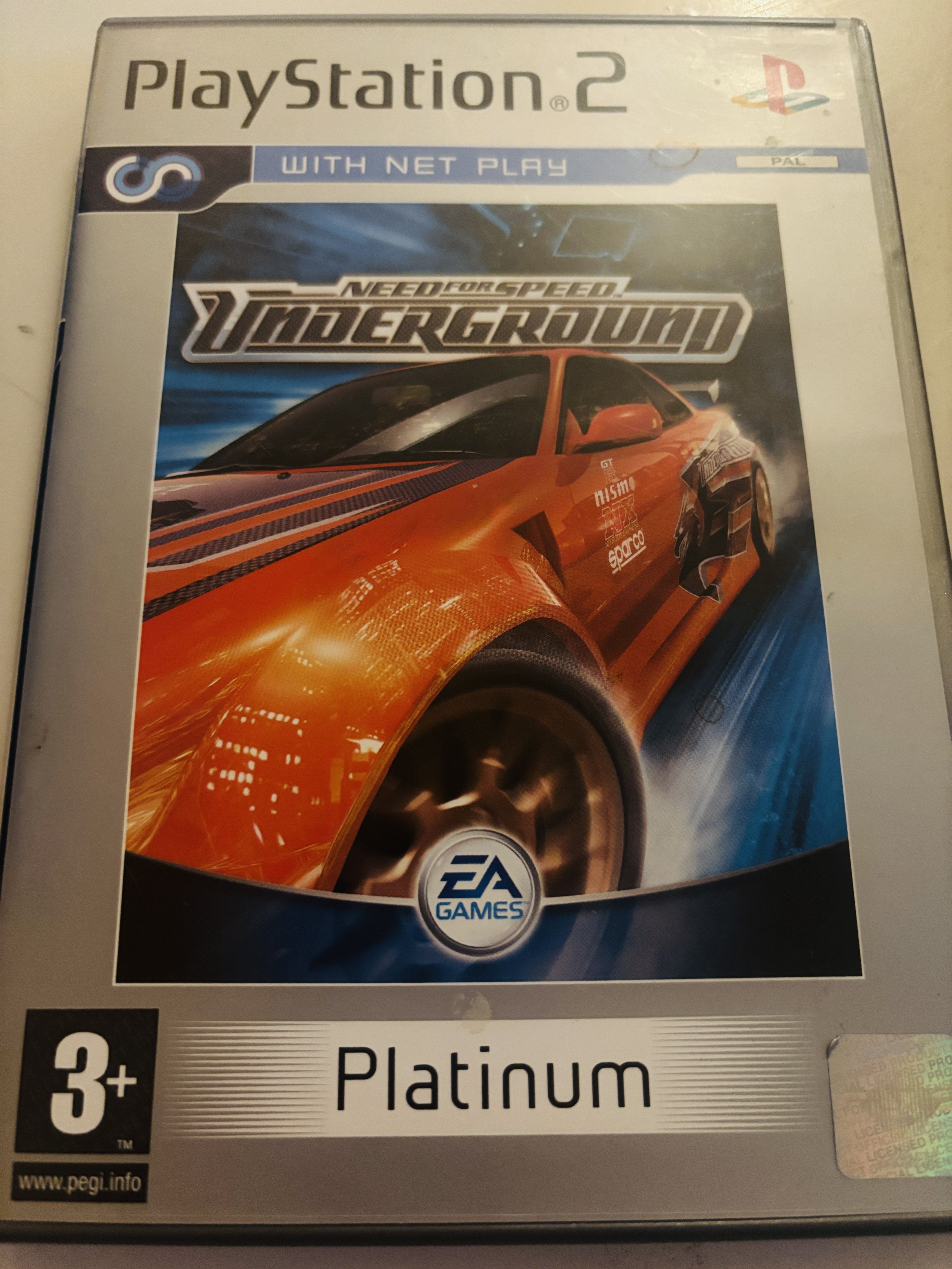 Need for Speed Underground (Platinium). PS2