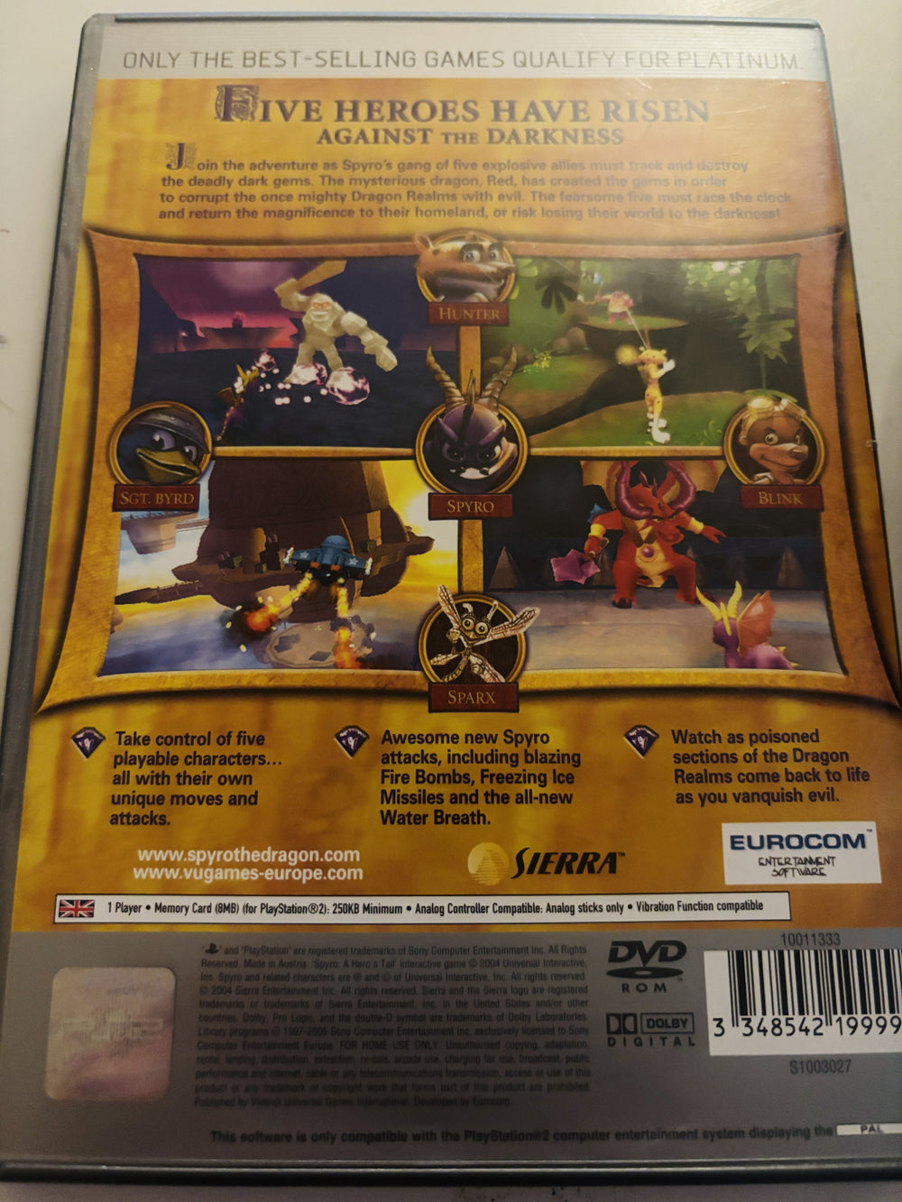 Spyro: A Hero's Tai (Platinium)l. PS2