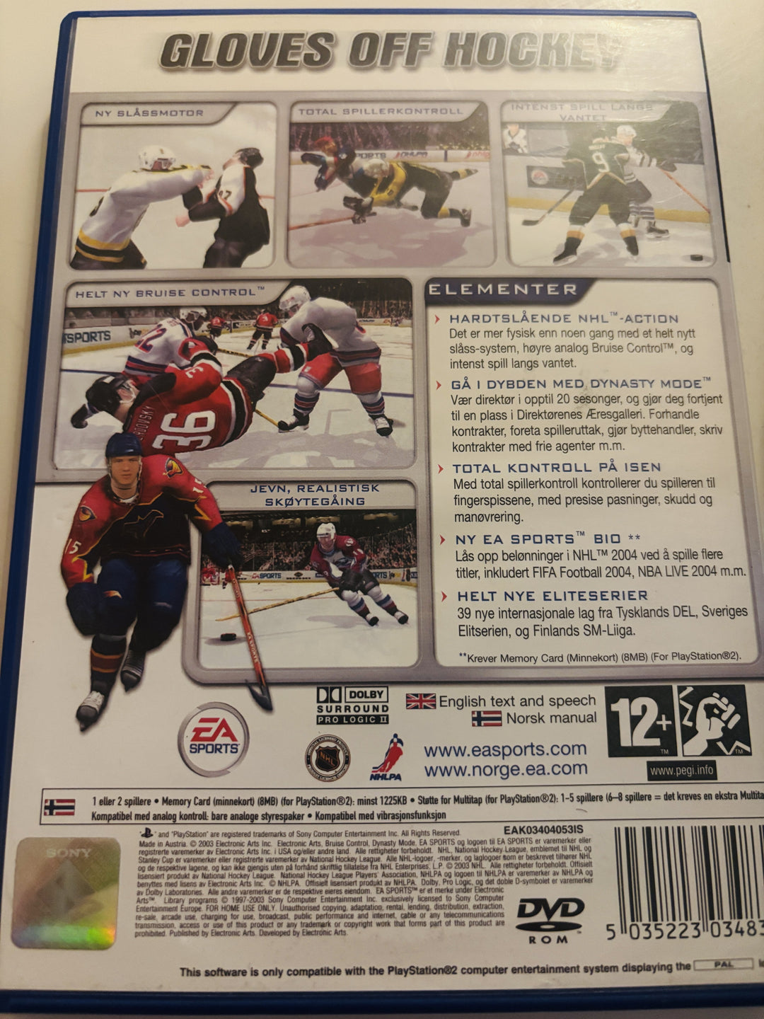 NHL 2004. PS2