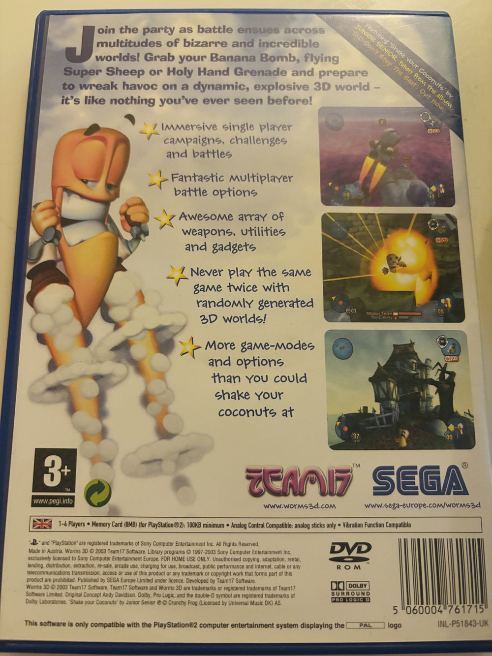 Worms 3D. PS2