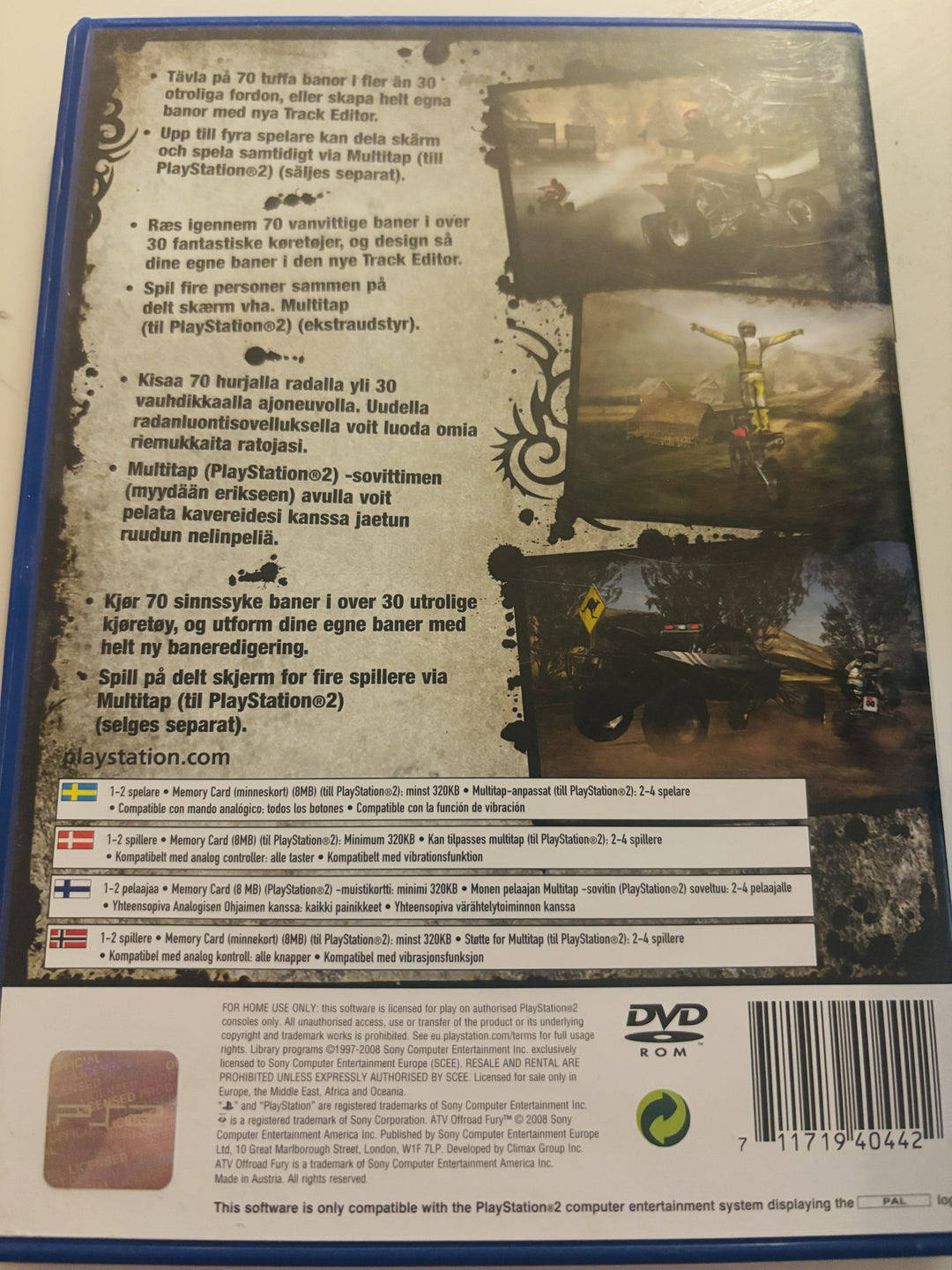 ATV Offroad Fury 4. PS2
