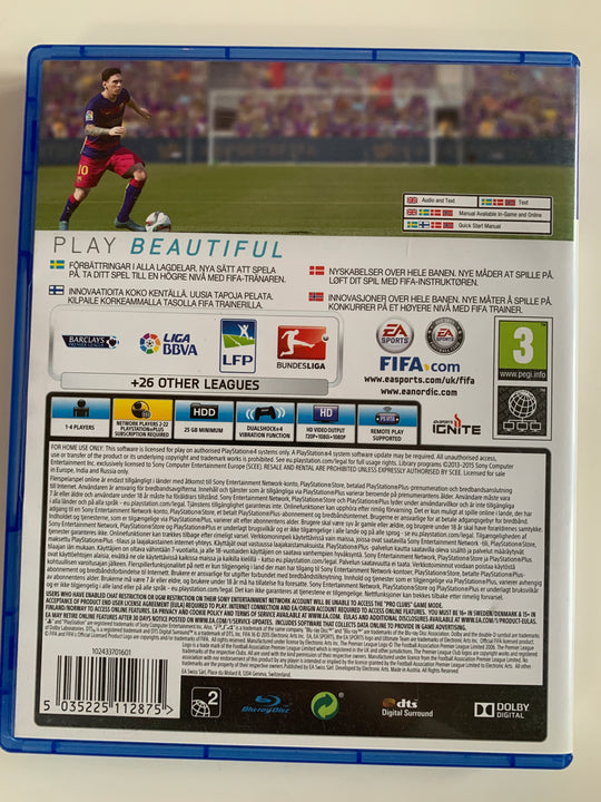 FIFA 16. PS4.