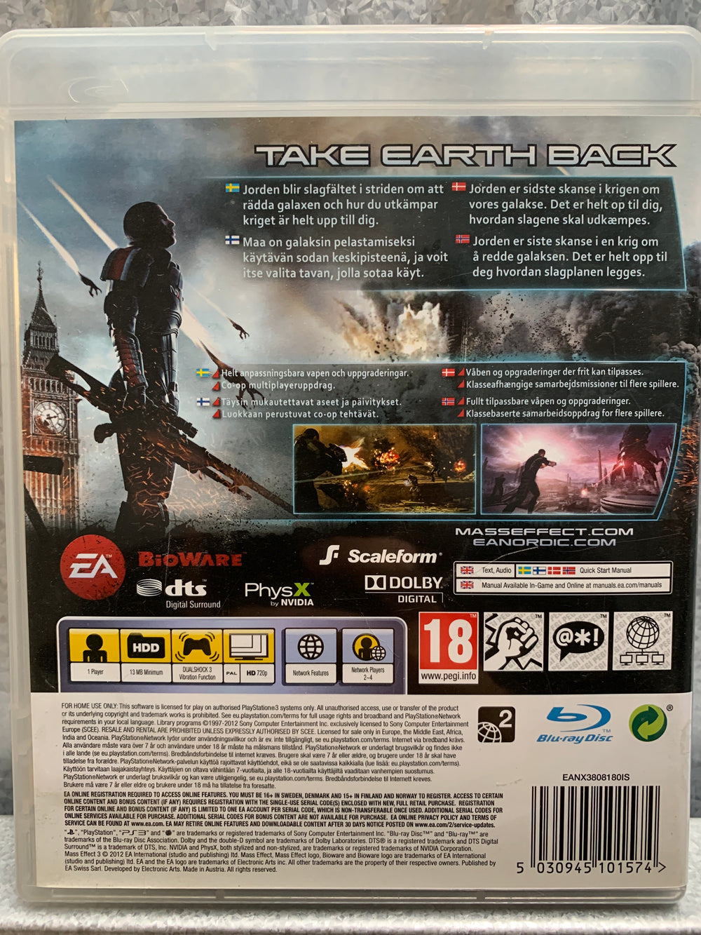 Mass Effect 3. PS3.