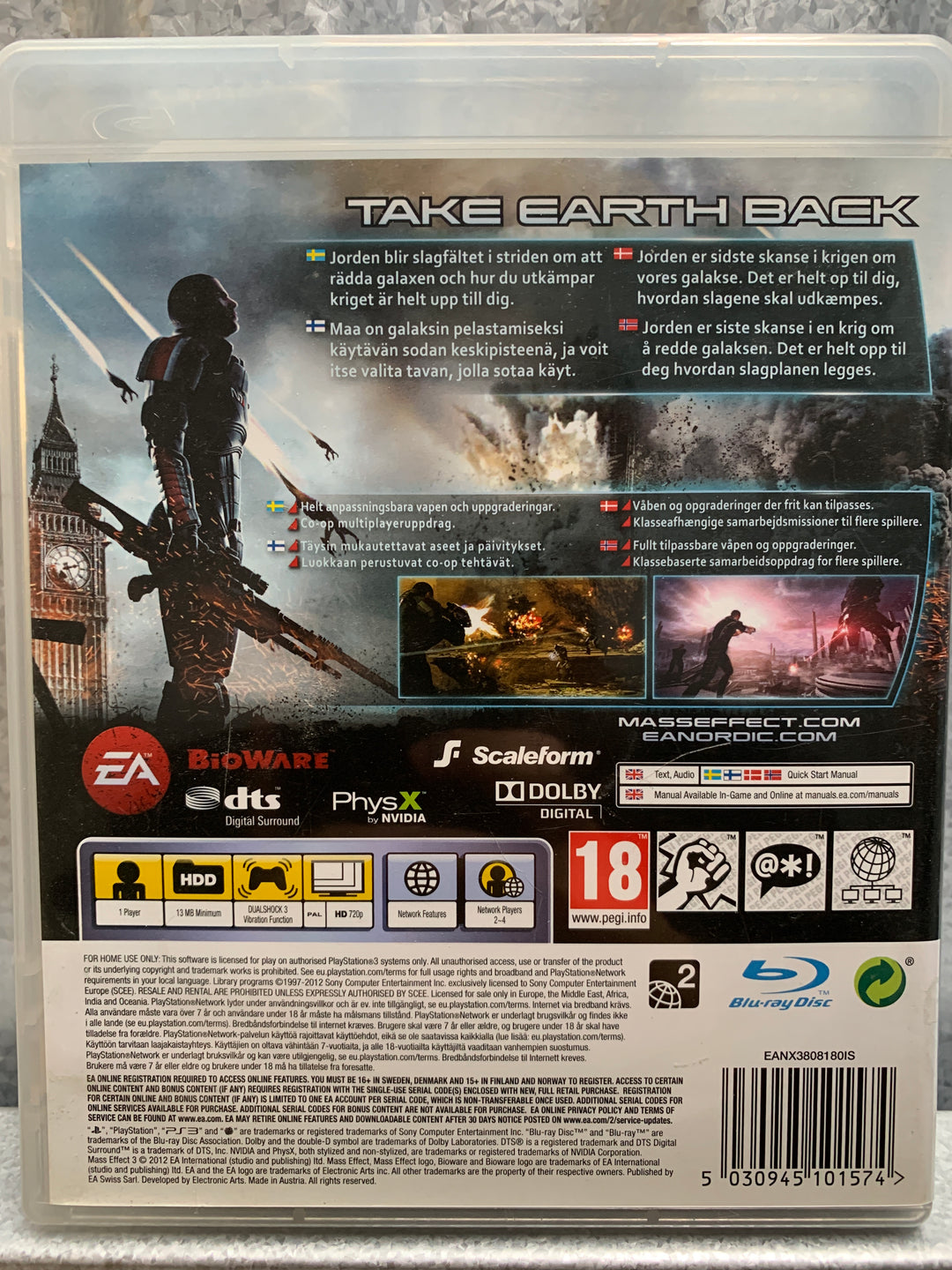 Mass Effect 3. PS3.