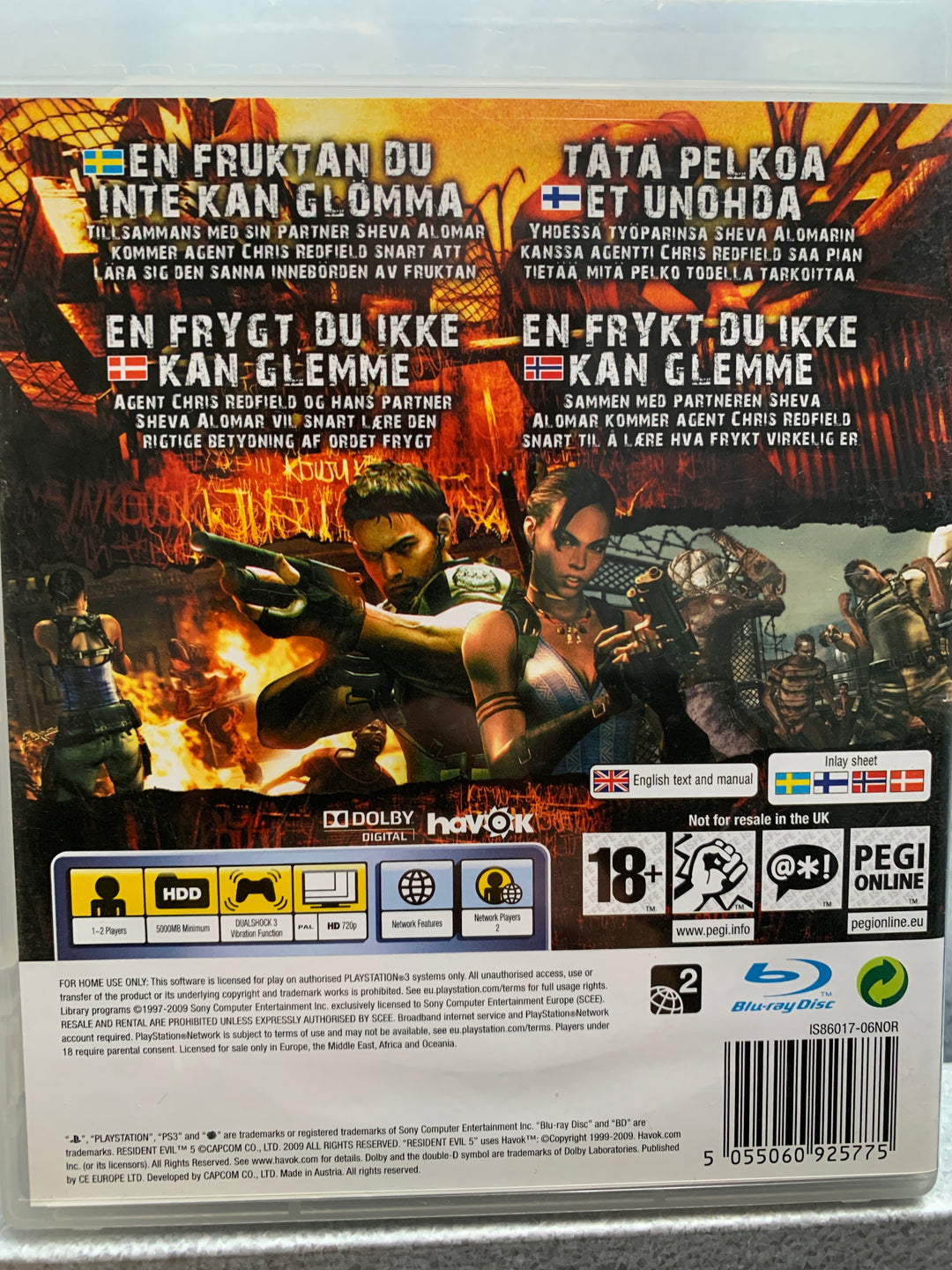 Resident Evil 5. PS3.