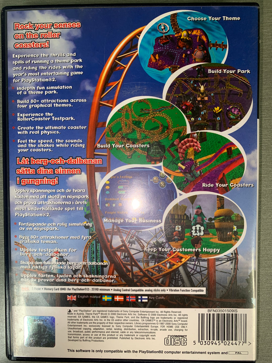Theme Park World. PS2.