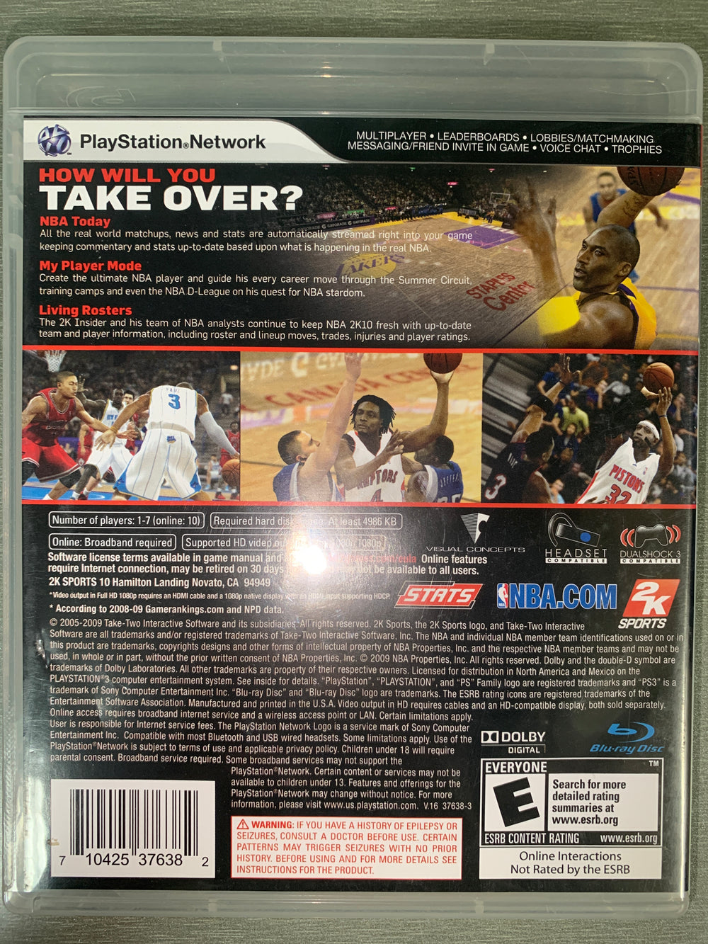 NBA 2K10. PS3.