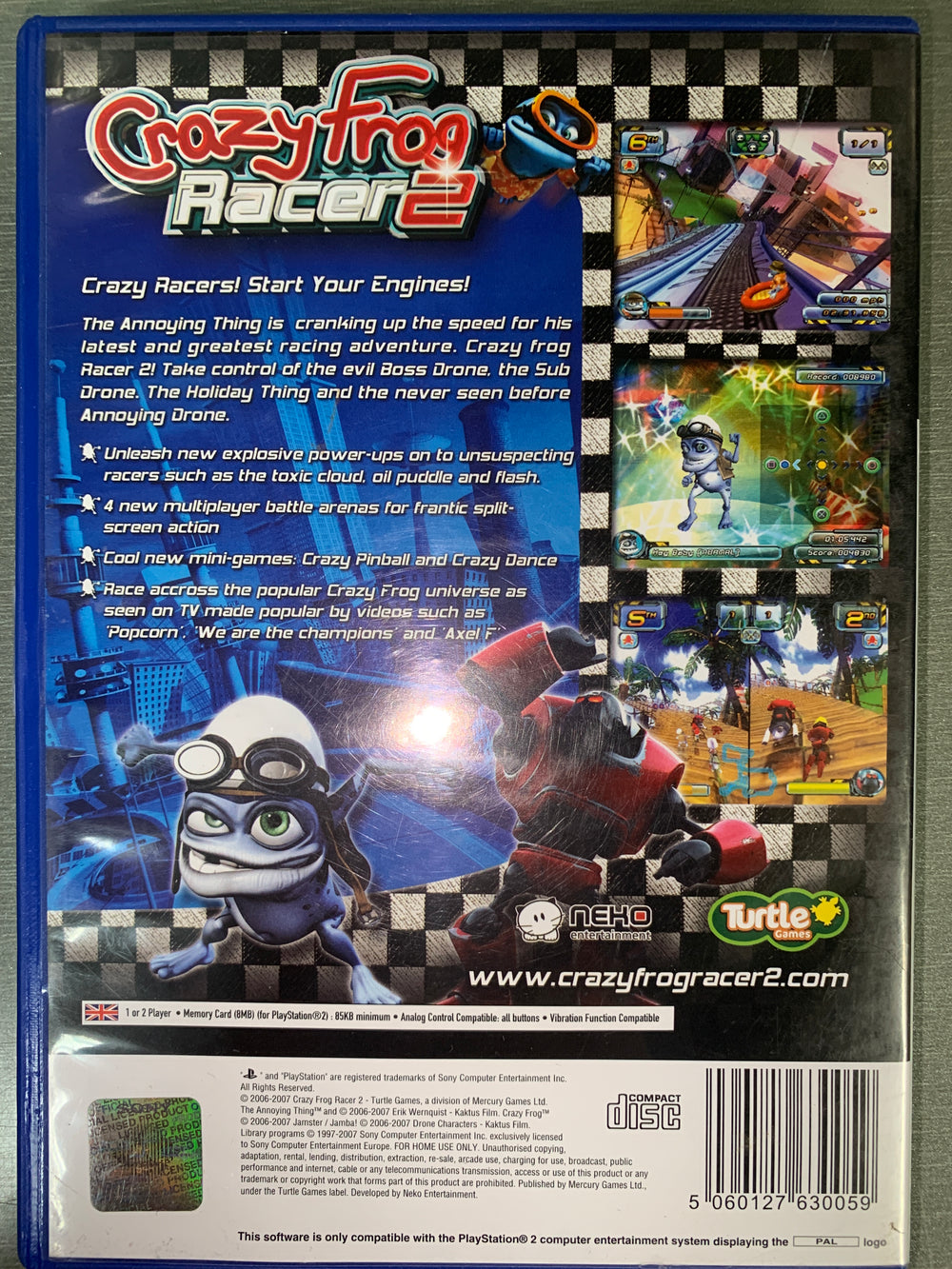 Crazy Frog Racer 2. PS2.