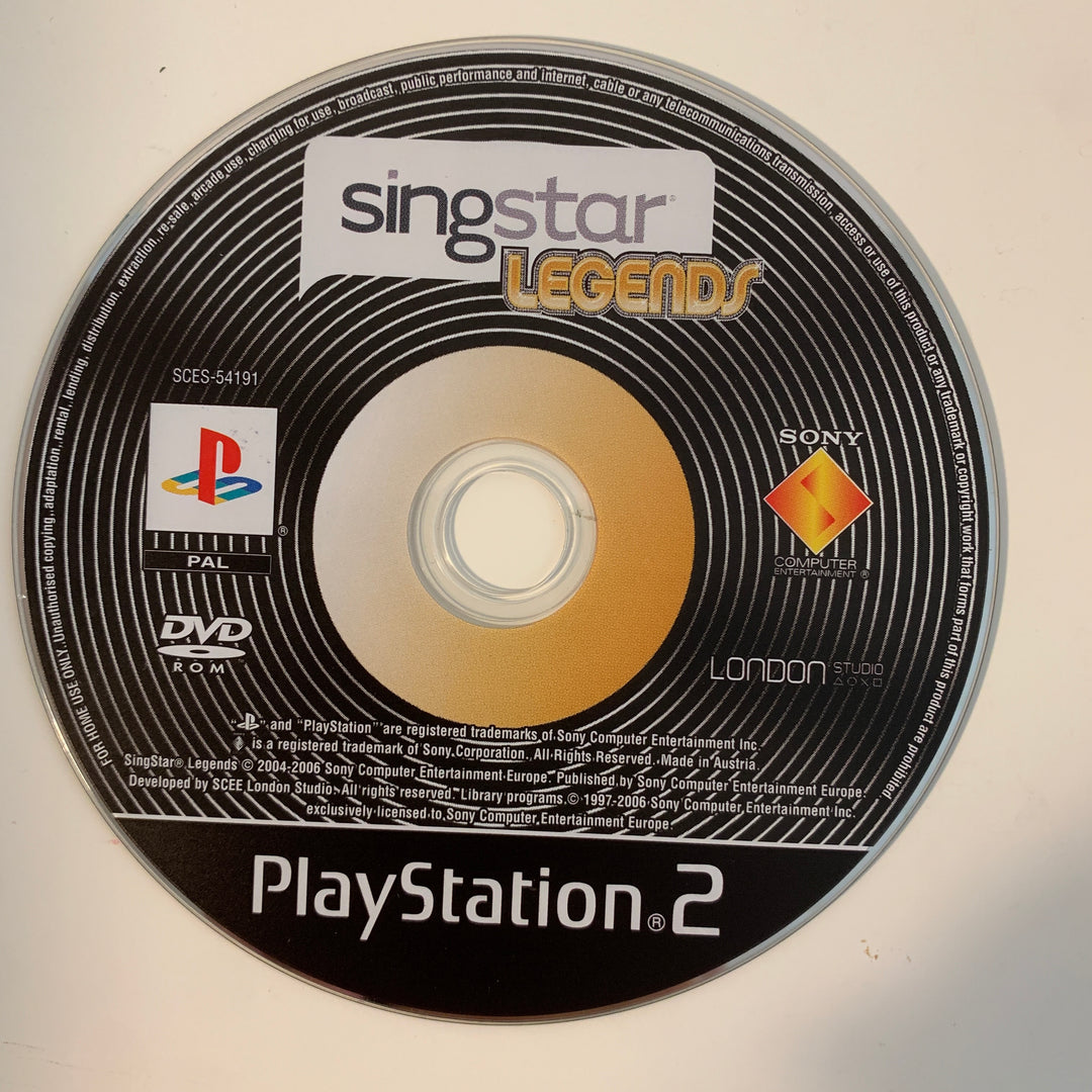 SingStar Legends. PS2.