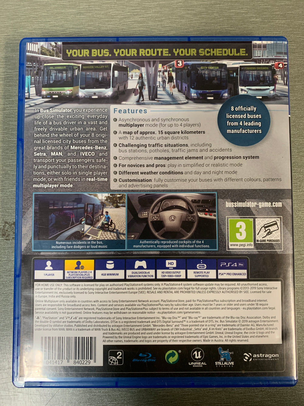 Bus Simulator. PS4.