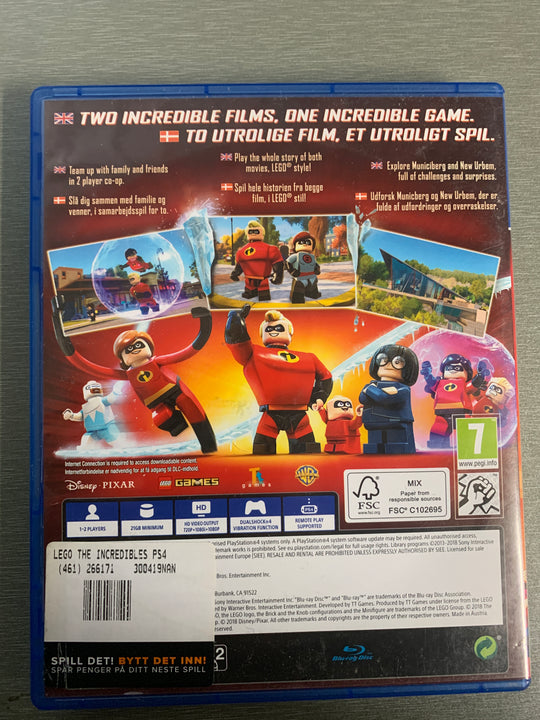 LEGO The Incredibles. PS4.