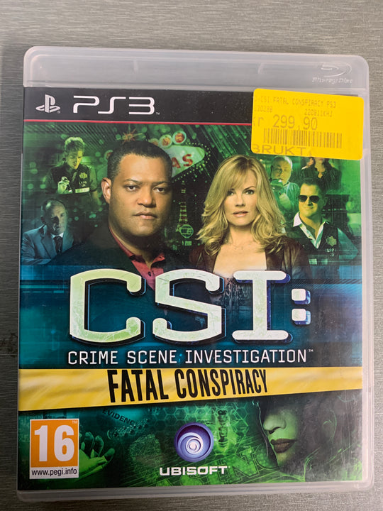 CSI: Crime Scene Investigation – Fatal Conspiracy. PS3.