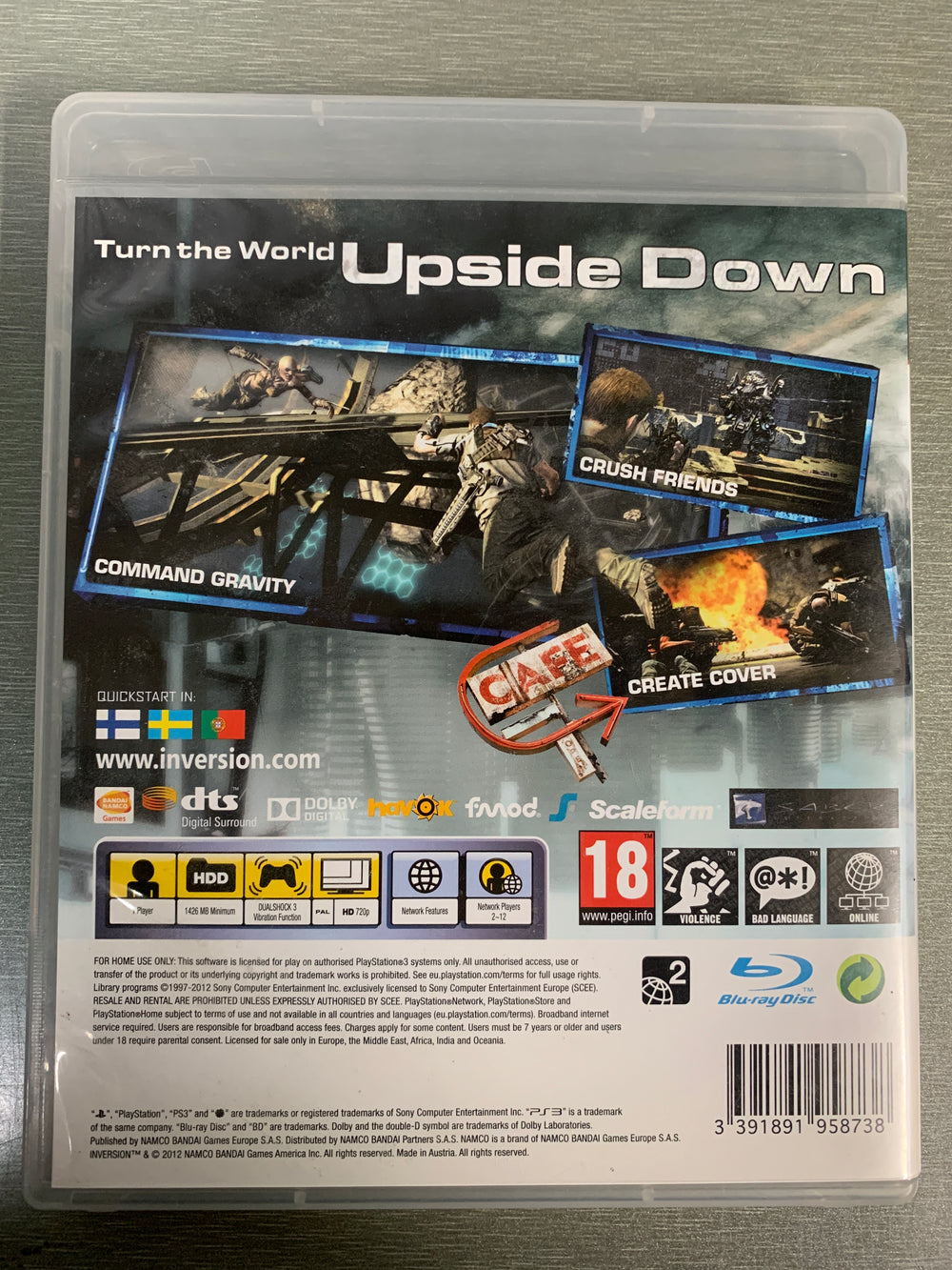 Inversion. PS3.