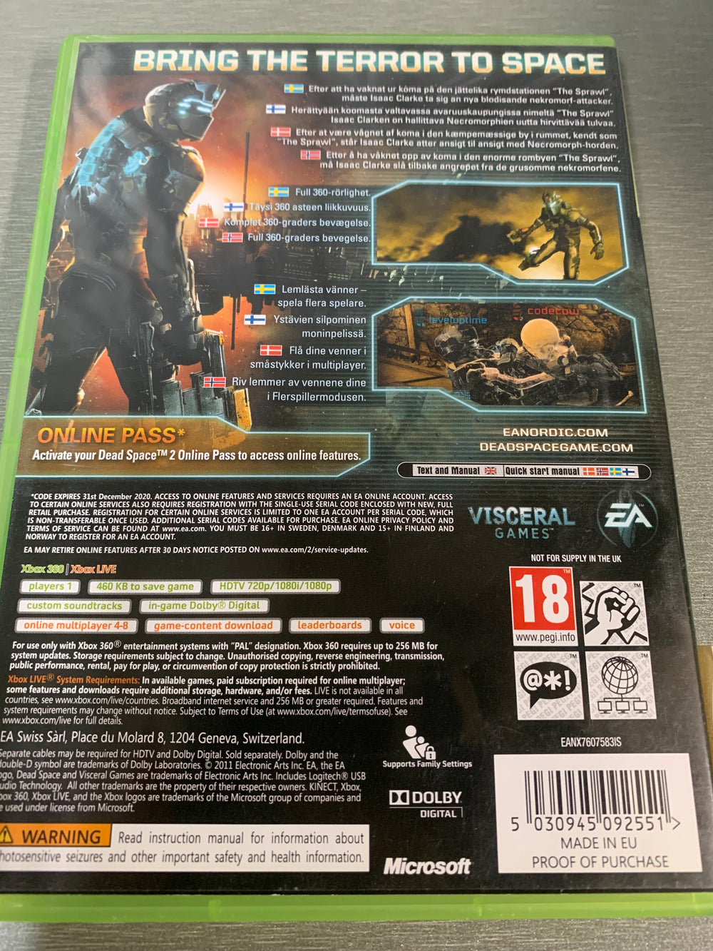 Dead Space 2. Xbox 360.