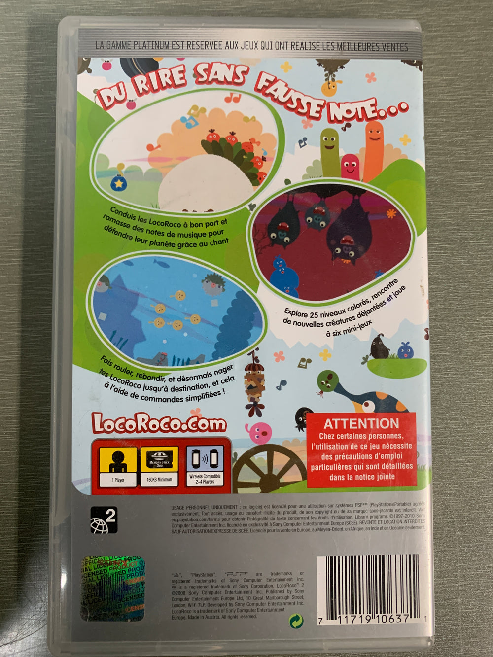 LocoRoco 2 Platinum. PSP.