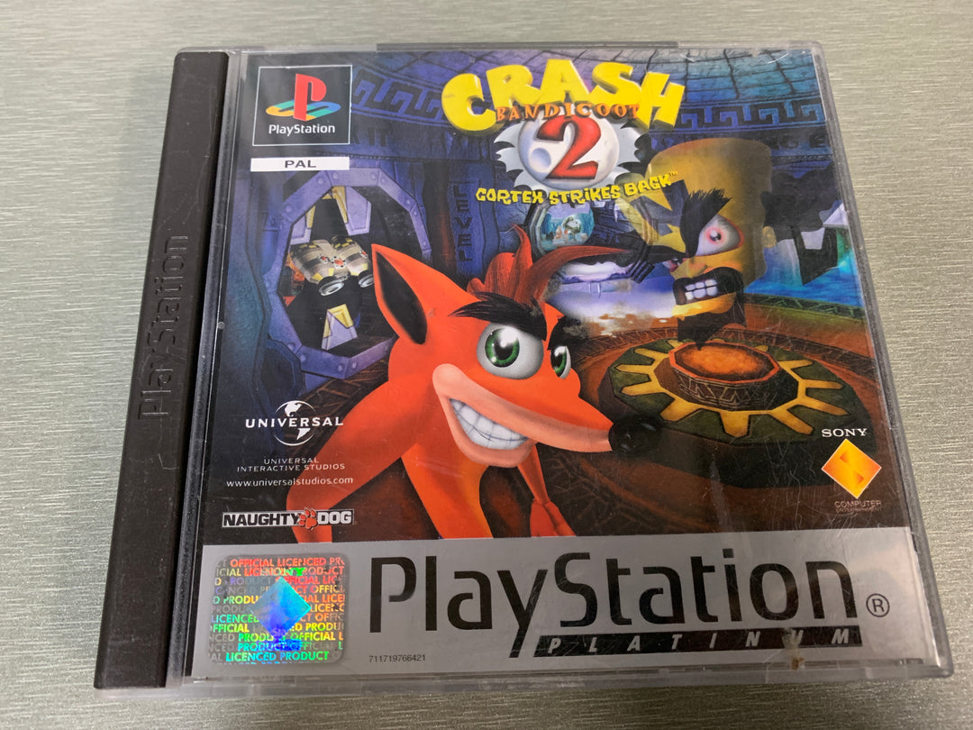Crash Bandicoot 2: Cortex Strikes Back Platinum. PS1.