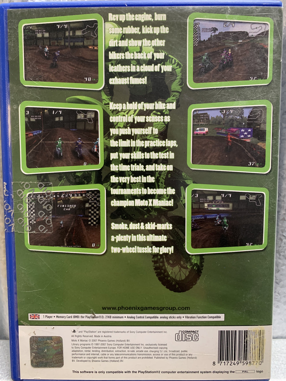 Moto X Maniac. PS2.