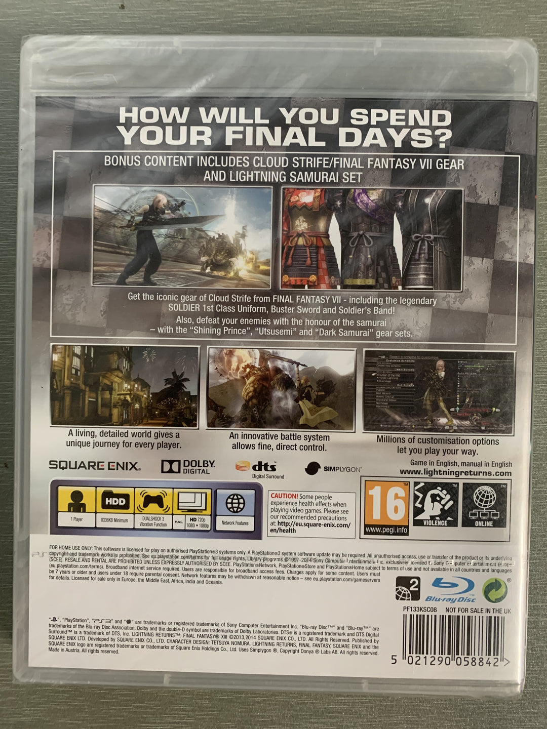 Lightning Returns: Final Fantasy XIII – Nordic Limited Edition. PS3.