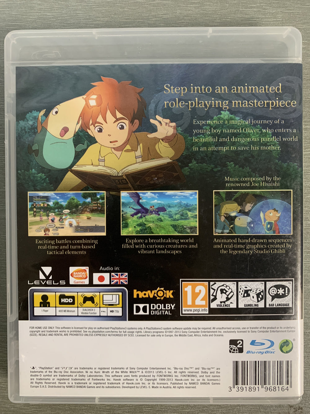 Ni no Kuni: Wrath of the White Witch. PS3.