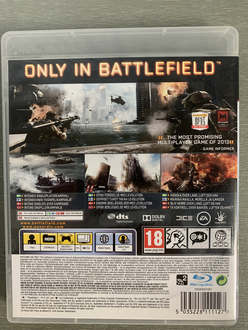 Battlefield 4. PS3.