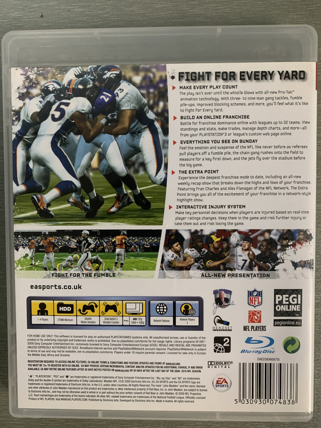 Madden NFL 10. PS3.