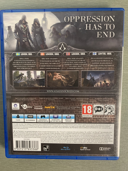Assassin's Creed Syndicate – Special Edition. PS4.