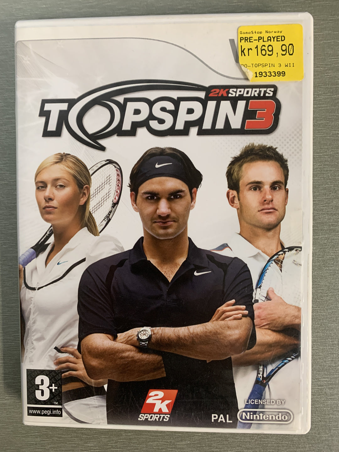 Top Spin 3. Wii.