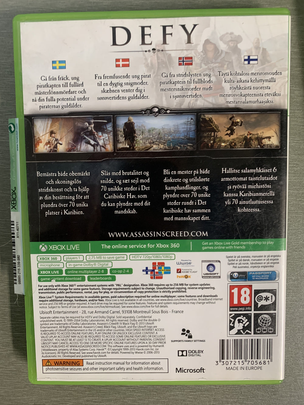 Assassin's Creed IV: Black Flag. Xbox 360.