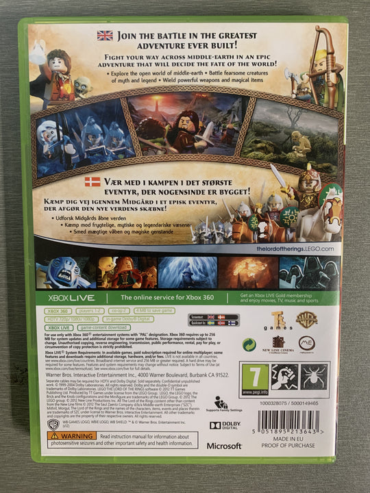 LEGO The Lord of the Rings. Xbox 360.