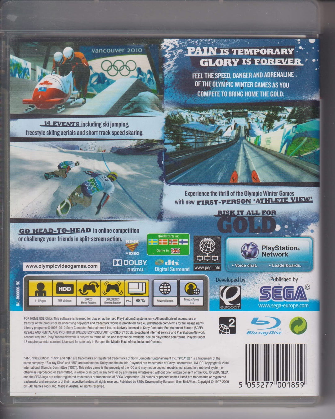 Vancouver 2010. PS3.