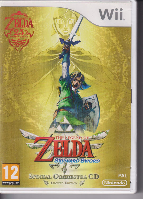 The Legend of Zelda: Skyward Sword – Limited Edition med Special Orchestra CD. Wii.