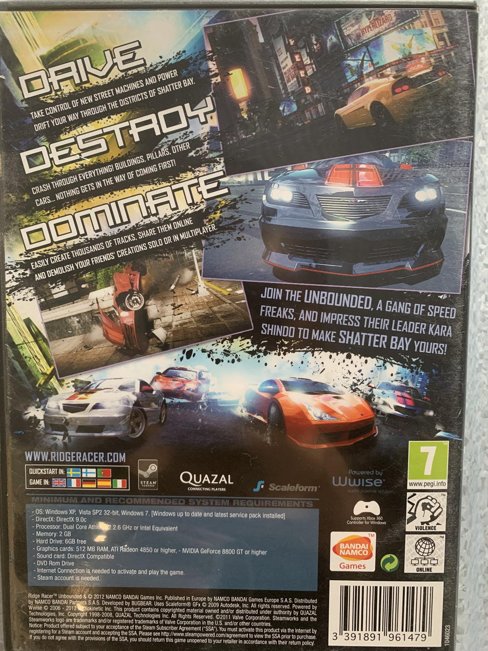 Ridge Racer Unbounded – Limited Edition. PC-spill.