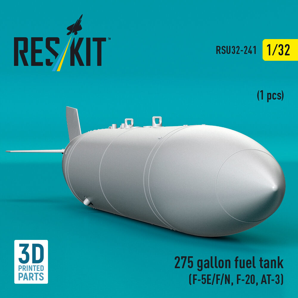 275 gallon fuel tank (F-5E/F/N, F-20, AT-3) (1 pcs) (3D Printed)