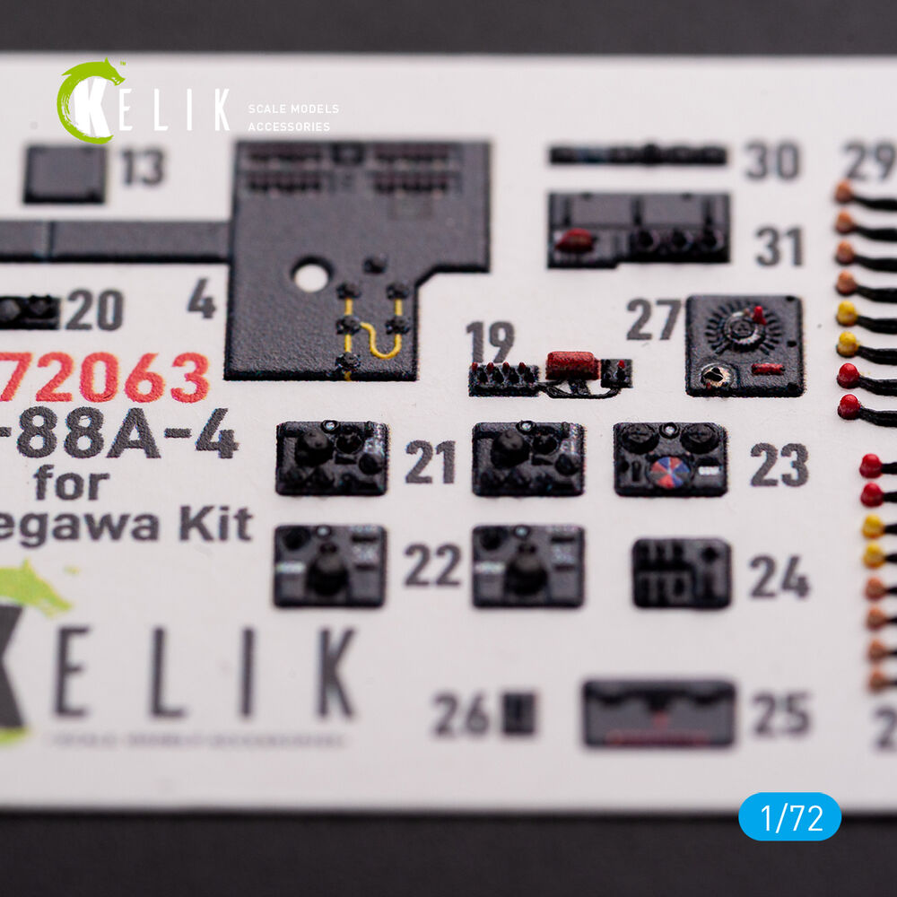 Junkers JU 88 A-4 interior 3D decals for Hasegawa kit