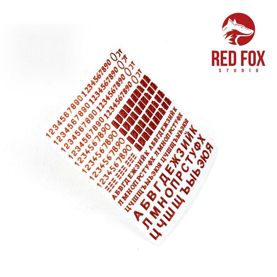 3D Resin Foundry Numeral & Letters for USSR AFV’s vol. 01