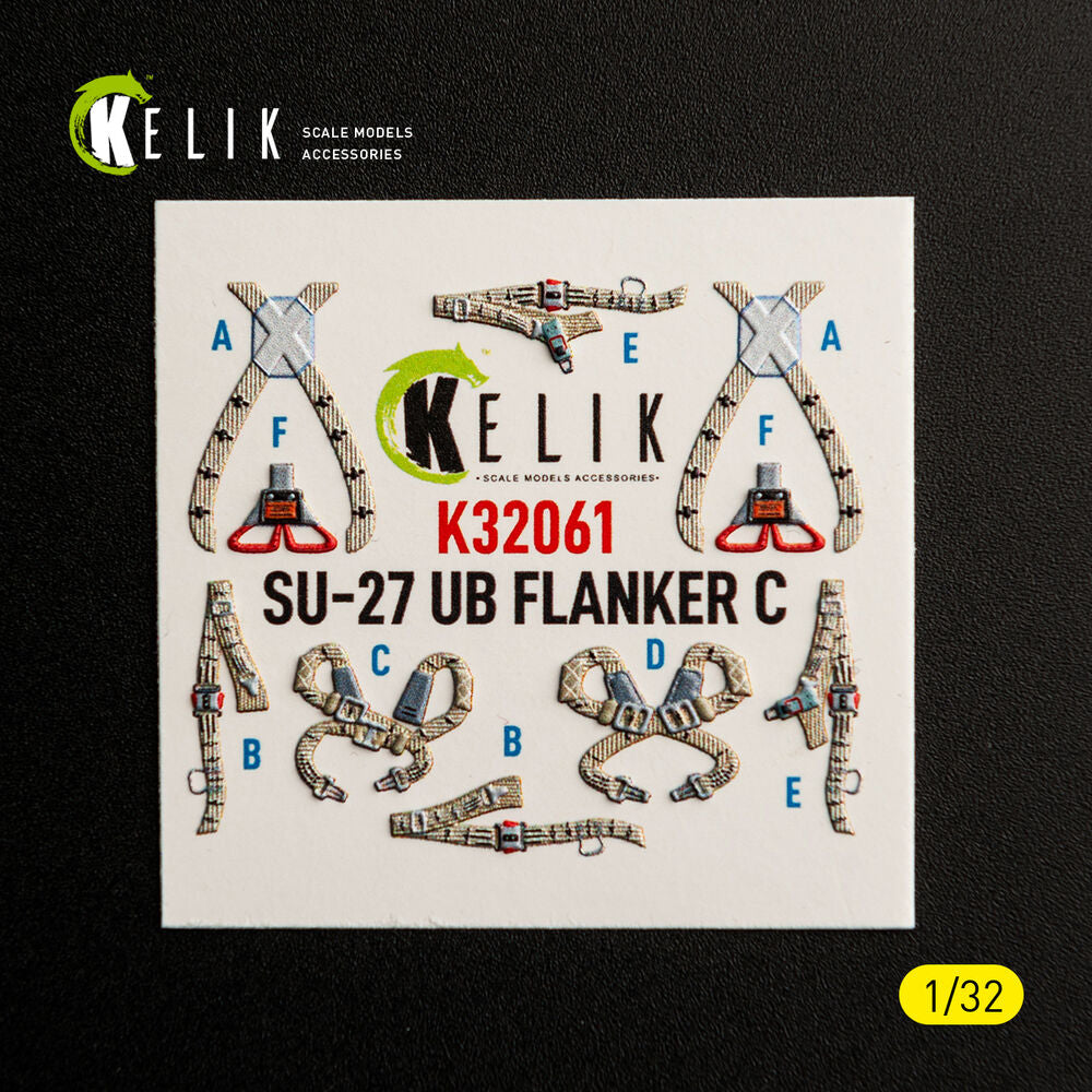 SU-27UB Flanker C - interior 3D decals for Trumpeter kit