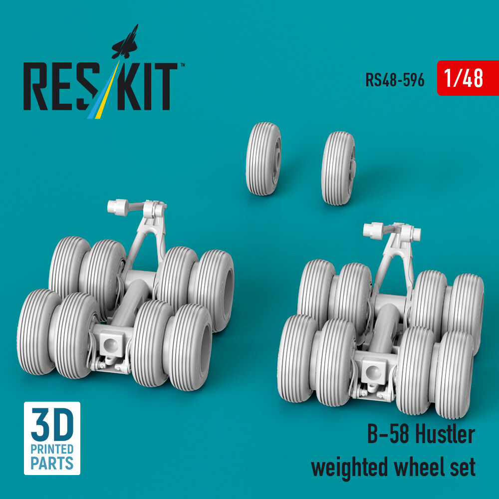 B-58 Hustler weighted wheel set (3D Printed)