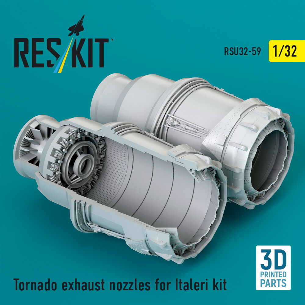 Tornado exhaust nozzles for Italeri kit (3D Printed)