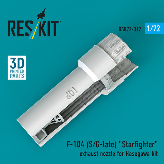 F-104 (S/G-late) Starfighter exhaust nozzle for Hasegawa kit (3D Printed)