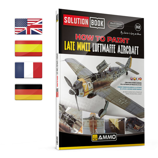 SOLUTION BOOK PREMIUM 32 - How to Paint Late WWII Luftwaffe Aircraft (Multilingual)
