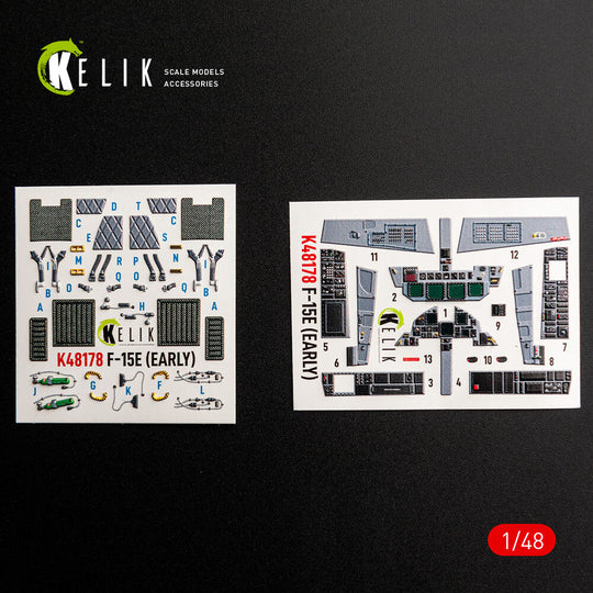F-15E (Early) - interior 3D decals for Hasegawa