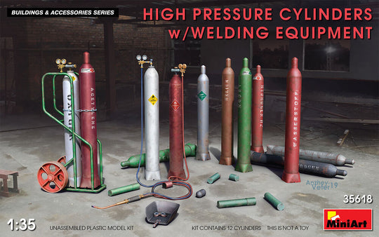 High Pressure Cylinders w/Welding Equipment