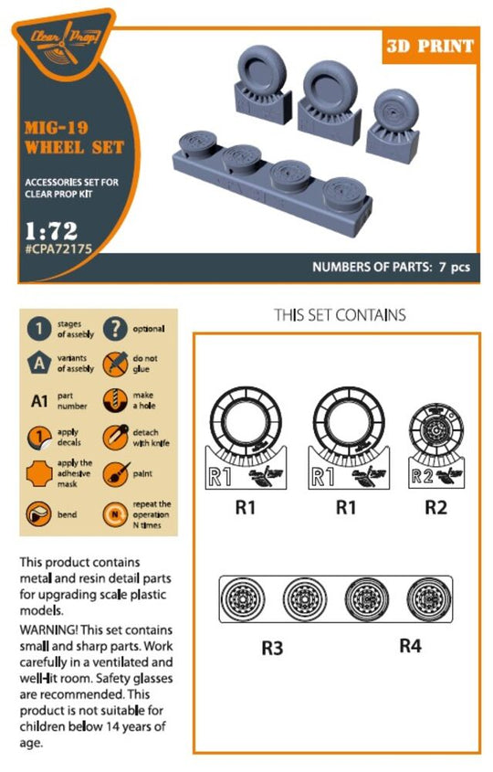 MiG-19 wheel set for CP kits