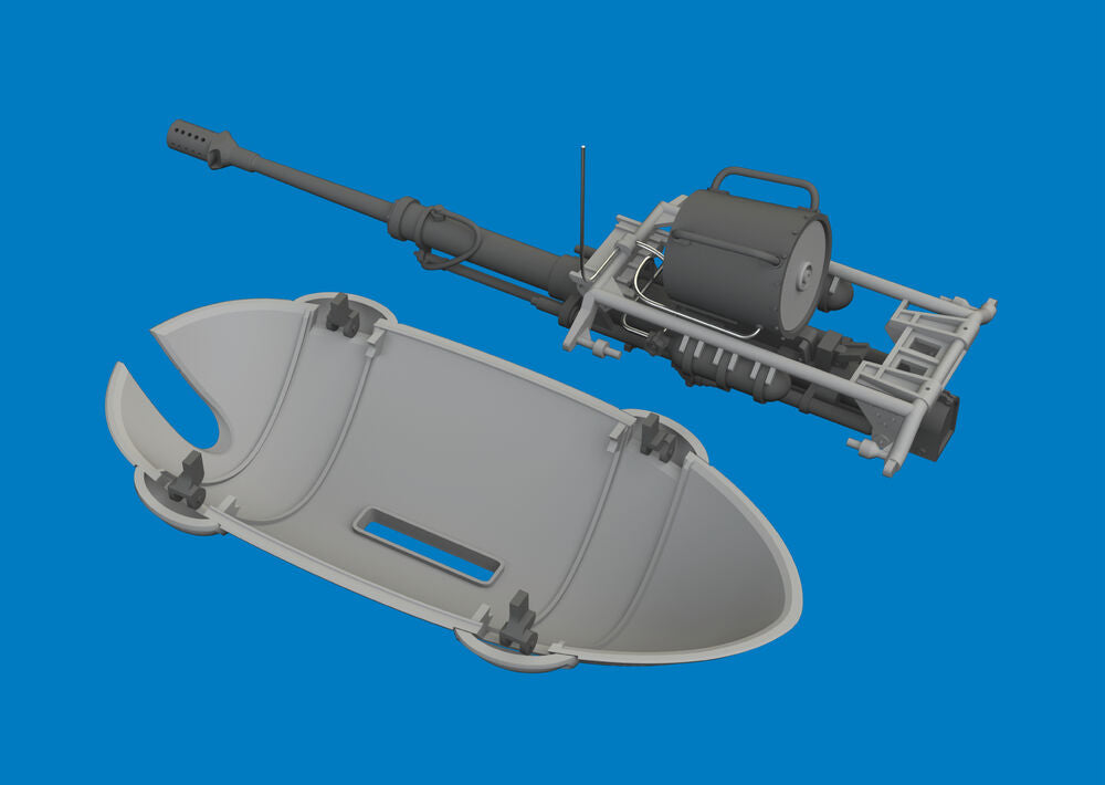Hs 129B MK 101 gun pod PRINT for Takom